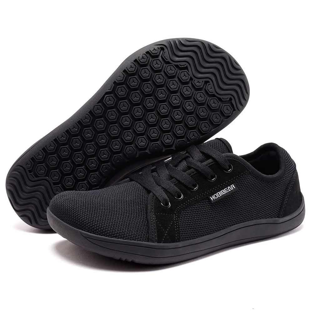 HOBIBEAR Unisex Wide Toe Barefoot Shoes for Men Women Outdoor Trail Running Minimalist Walking Shoes Lightweight and Breathable